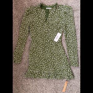 Reformation Marcy Dress Moiret Size 2 New With Tags